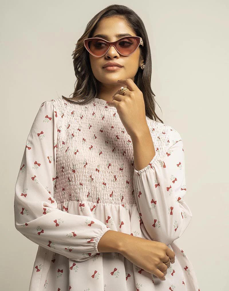 Amani Long Sleeve Printed Top alternate view
